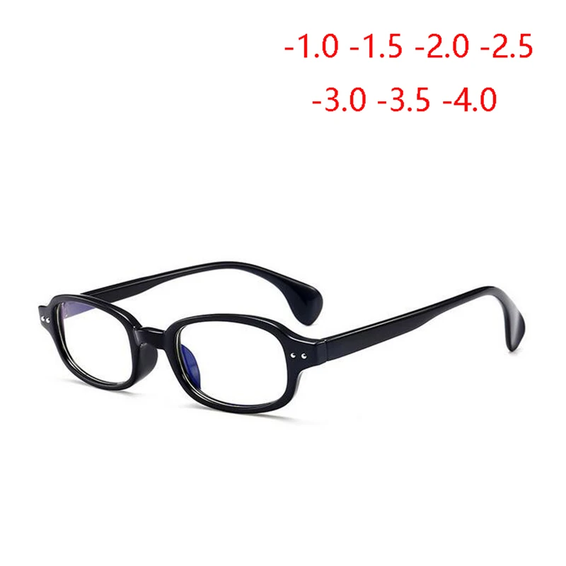 

Retro PC Square Finished Myopia Glasses For Unisex Rivets Short-sighted Eyeglasses -1.0 -1.5 -2.0 -2.5 -3.0 -3.5 -4.0