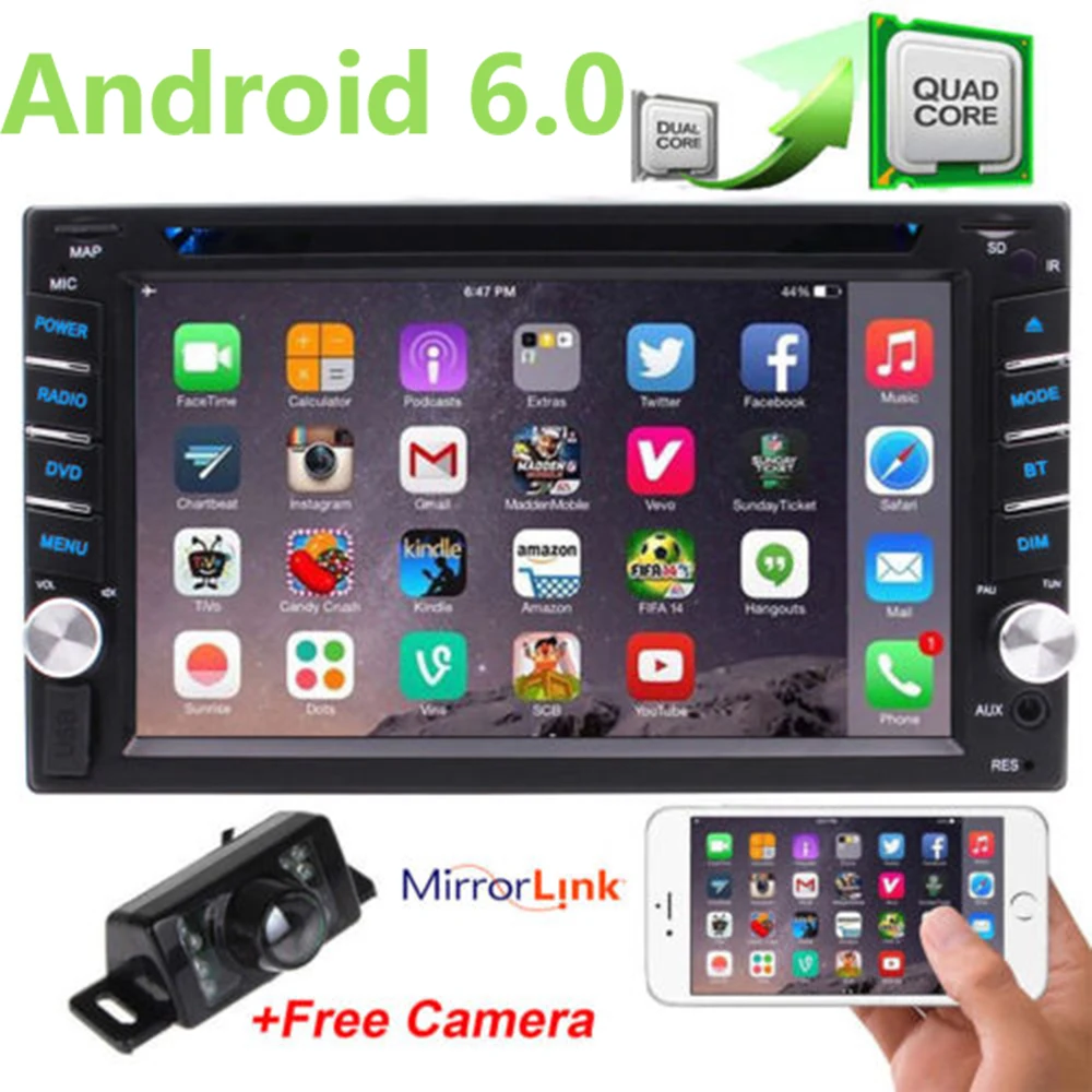 Цена Android 2 Din в тире Автомобильный Стайлинг dvd плеер автомобильный стерео радио Мульти сенсорный экран gps навигационный плеер WiFi Bluetooth