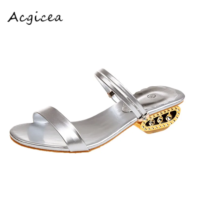 

2018 summer women's Thick with bottom comfortable sandals female casual simple front rear strap open-toe sandals Pumps z060