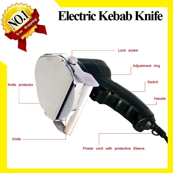 Профессиональный электрический нож для Донер кебаба кебаб шаурма gyros резак|cutter