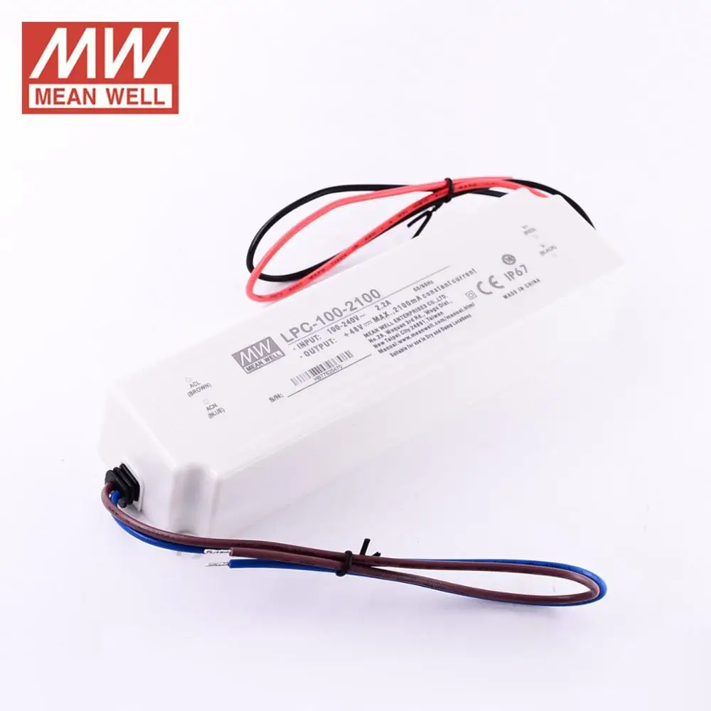 Meanwell LPC 100W постоянного тока 500/700/1400mA Светодиодный источник питания 1050mA