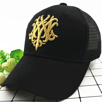 

Balck Fashion Mesh Cap Adjustable Summer Snapback Outdoor Sports kids girl Boys Solid Baseball Cap hat Sun Hat