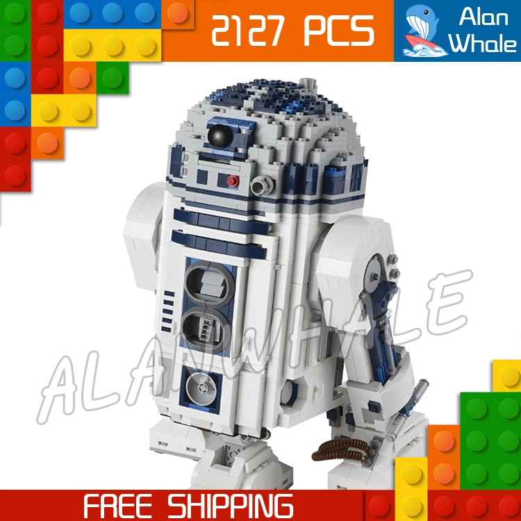 

2127pcs New Space Wars Ultimate Collector R2D2 Robots 05043 Big Model Building Blocks Boys Bricks Game Compatible With LegoING
