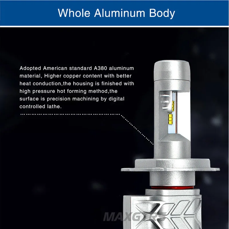 2x H4 9003 HB2 9004 9007 HB1 HB5 9008 H13 8000lm для Lumi светодиодный s чипов комплект автомобильных светодиодных фар Hi/короче спереди и длиннее сзади) двойной луч 6500 к светильник лампы