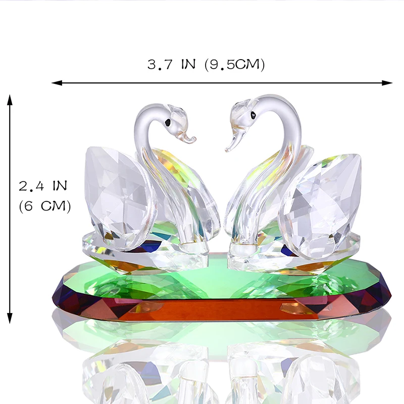 H& D 14 видов стилей сувенир Рождественский подарок Хрустальная Фигурка Лебедя коллекция пресс-папье домашний стол центральный орнамент Свадебные сувениры