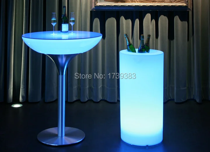 

Waterproof Outdoor H115cm multi-color illuminated Champagne Cooler LED Accu Outdoor Ice Bucket holder,LED Glow plantpot Lamp