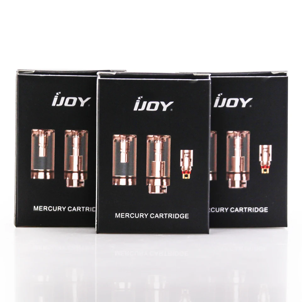 Original IJOY Mercury Cartridge 2ml Capacity With 1.0ohm mesh coil & 1.2ohm Coil Refillable Vape tank For Ijoy Mercury vape Kit (1)