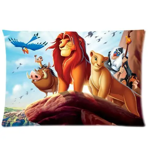 

Hot The Lion King Pillow Case Cover Anime Pillowcase Rectangle The Lion King Bed Pillowcover Custom Kids Gift Two Sides 20x30