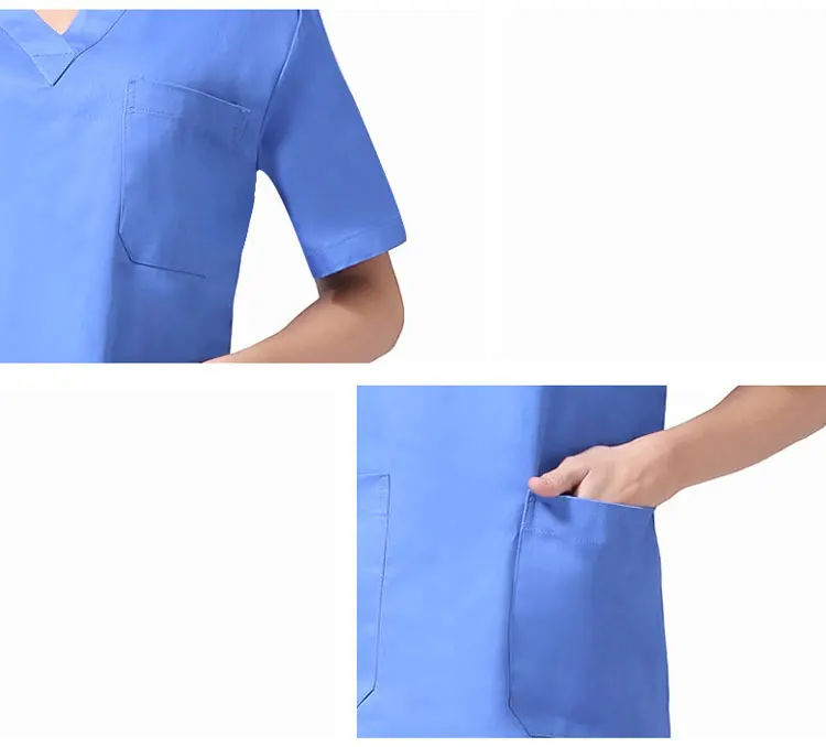 WICCON Новый Для женщин V шеи Лето униформе медсестры больницы Медицинского Скраб Комплект одежды короткий рукав хирургического скрабы