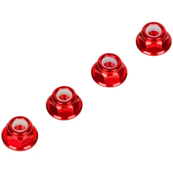 

ABWE Best Sale Wheel Lock Nut Aluminum Alloy for Rc Hobby Model Car 1/10 Axial SCX10 Crawler SCX0036 Red