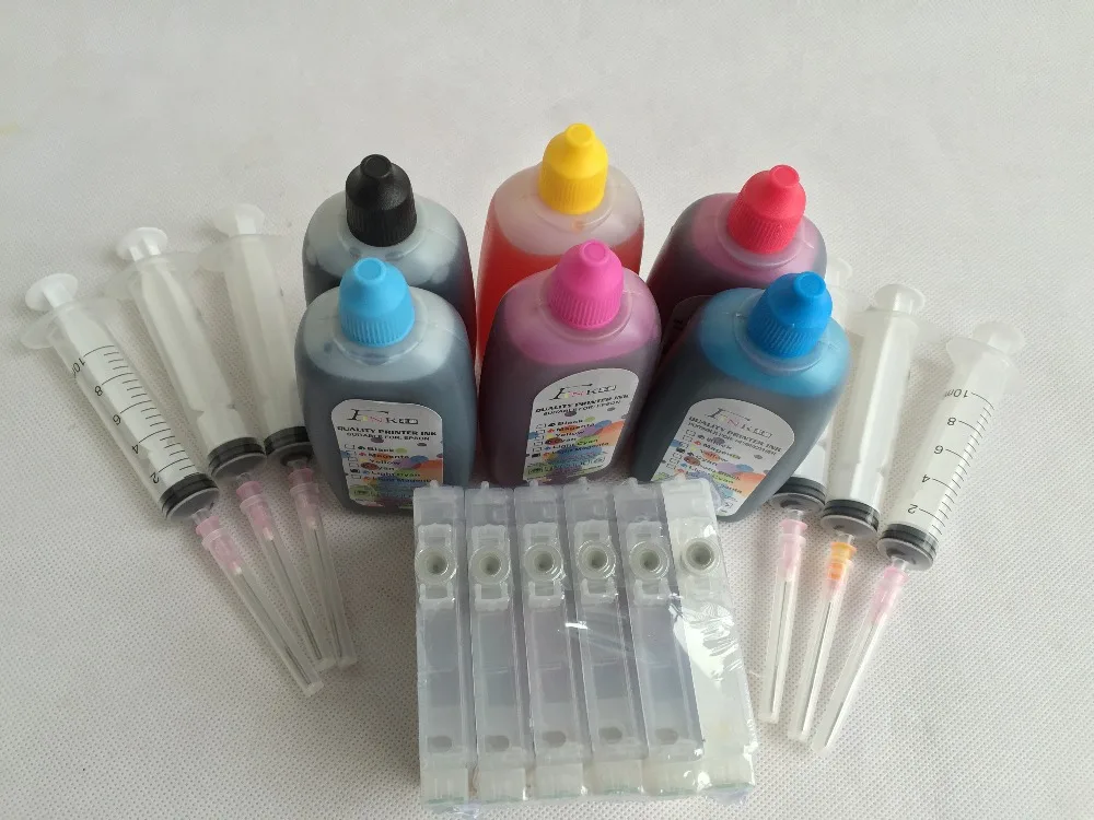 Набор чернил T0481 для Epson stylus Photo R200 R220 R300 R300M R320 R340 RX500 RX600 RX620 RX640 принтер с дуговой