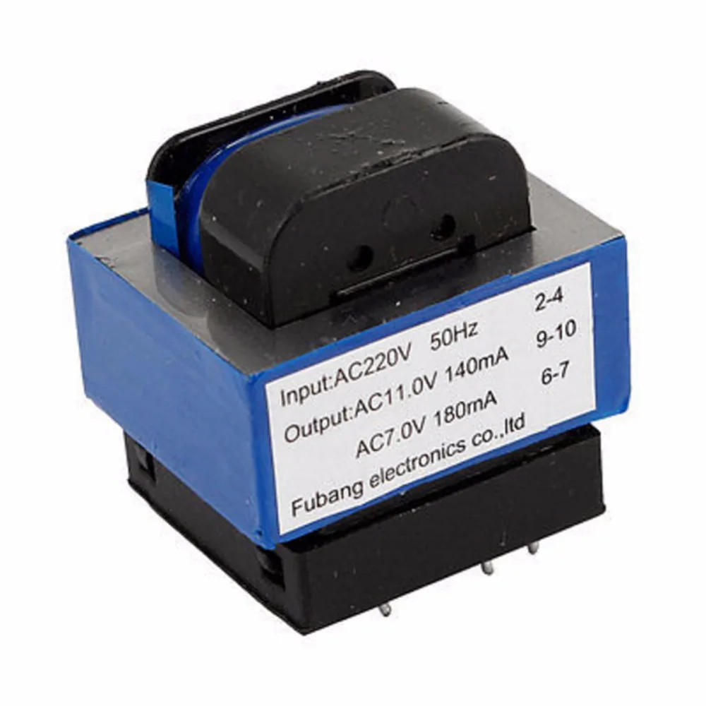 High quality new microwave oven transformer AC 220V to 11V/7V 140mA/180mA 7 pin of Microwave