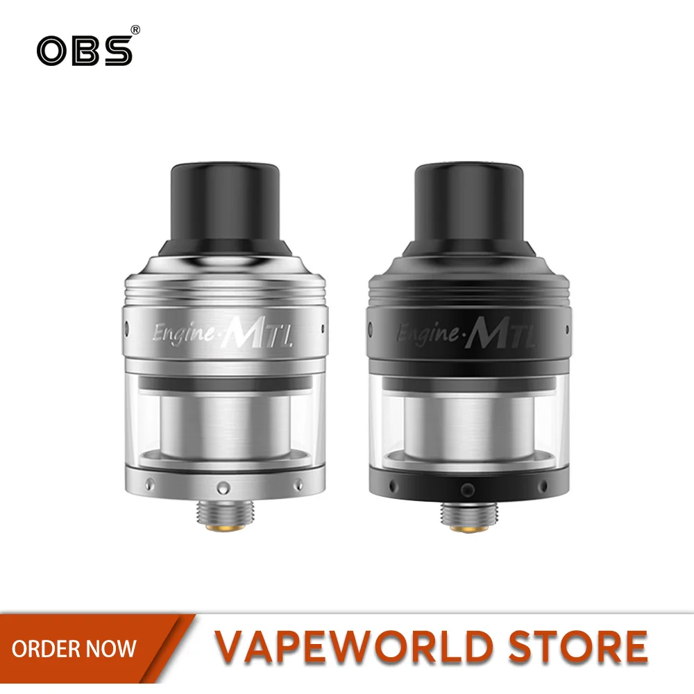 

Original OBS Engine MTL RTA Tank Atomizer Eletronic Cigarette 2ml Vape Tank 510 For OBS Cube Box Mod