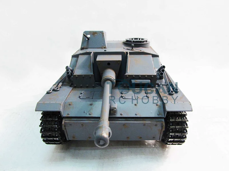 100% Металл Mato 1/16 Stug III RC Танк инфракрасная отдача ствола серый цвет 1226 RTR TH00669|rc tank