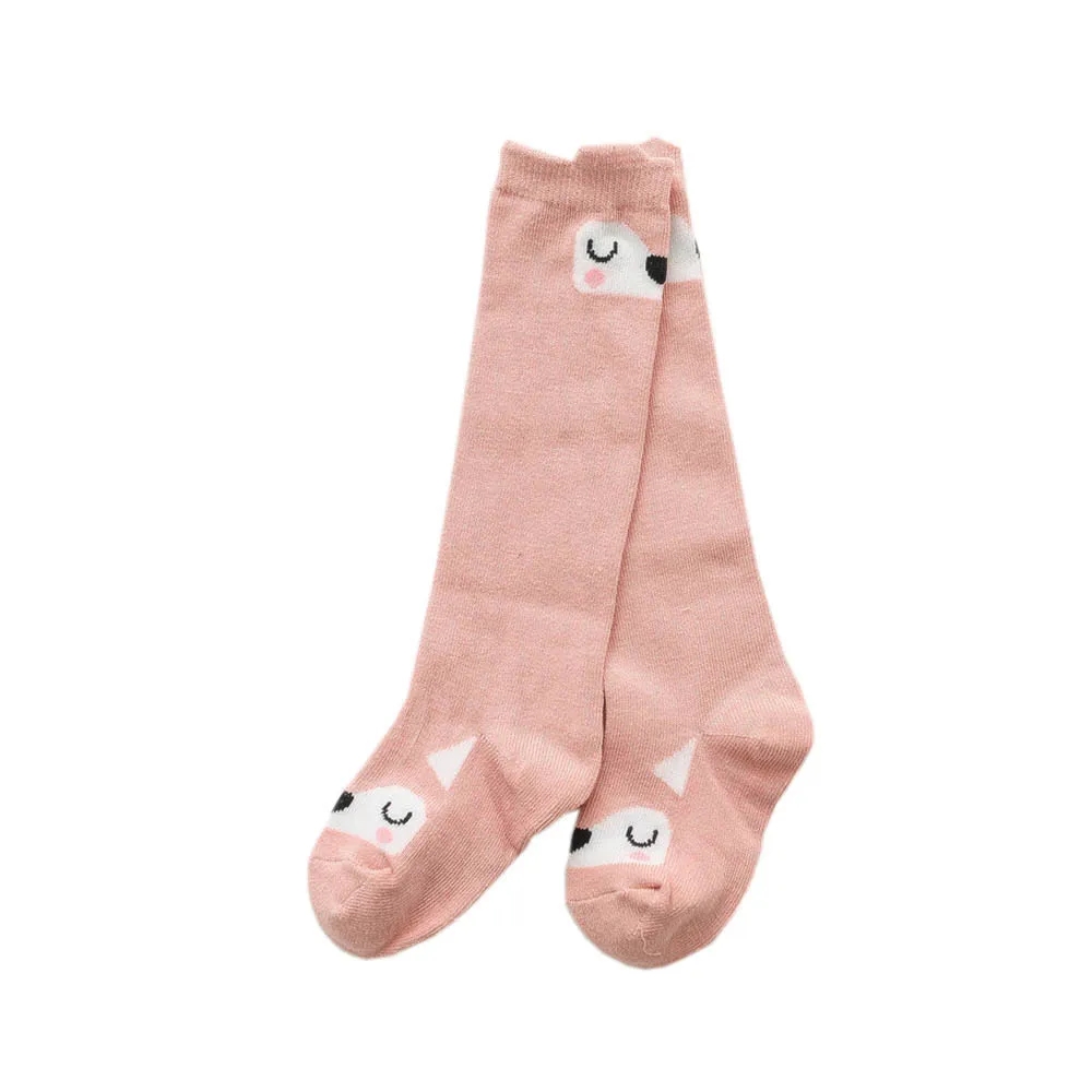 Милые носки с изображением животных из мультфильма «Зоо» теплые мягкие носки для маленьких мальчиков и девочек Sox oct11 - Цвет: PK