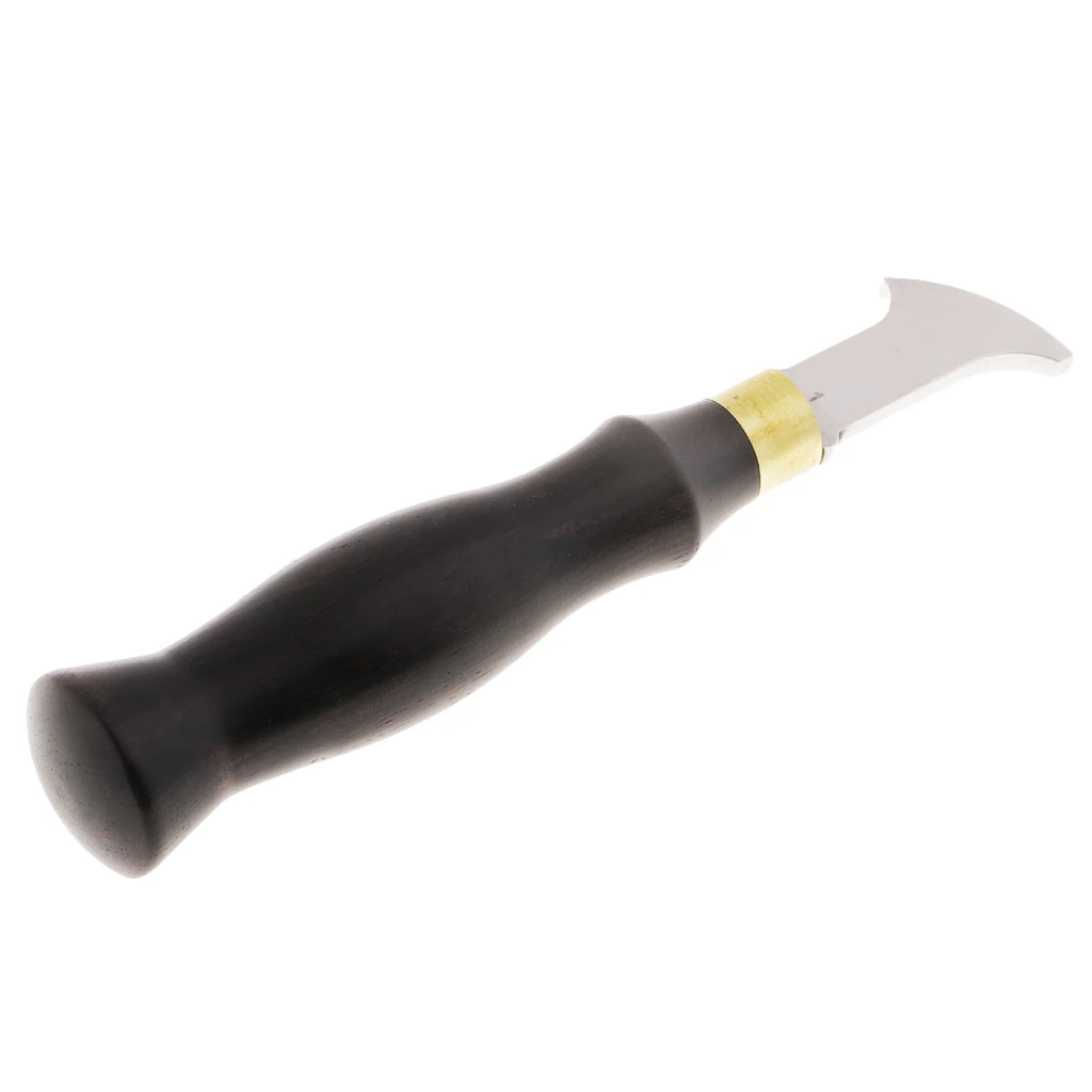 DIY Leather Craft Edge Creaser Stainless Steel Ebony Edge Marking Decorate Tool
