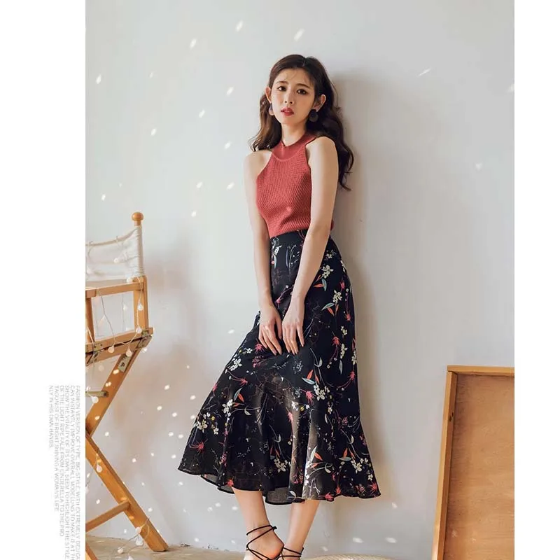 2018_Vintage_Maxi_Skirt_Women_Solid_Boho_Chiffon_Saia_Longa_Summer_Vestidos_printed_mermaid_Bohemian_Long_Skirts_Woman_Clothing_5