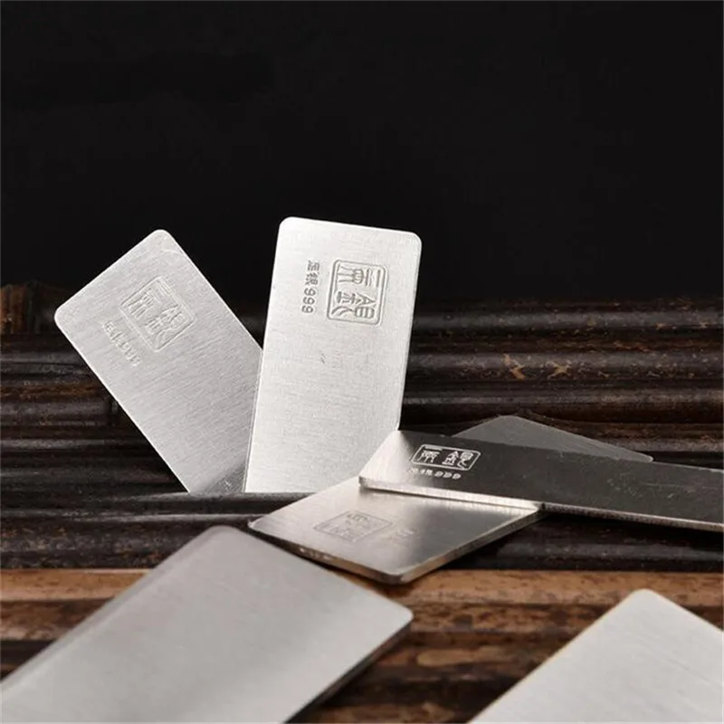 10g 49 19 0 7mm Fine Silver S999 Pure Bar Raw Material 10g 49 19 0 7mm Fine Silver S999 Pure Bar Raw Material To Make Earring 999 Sterling Investment