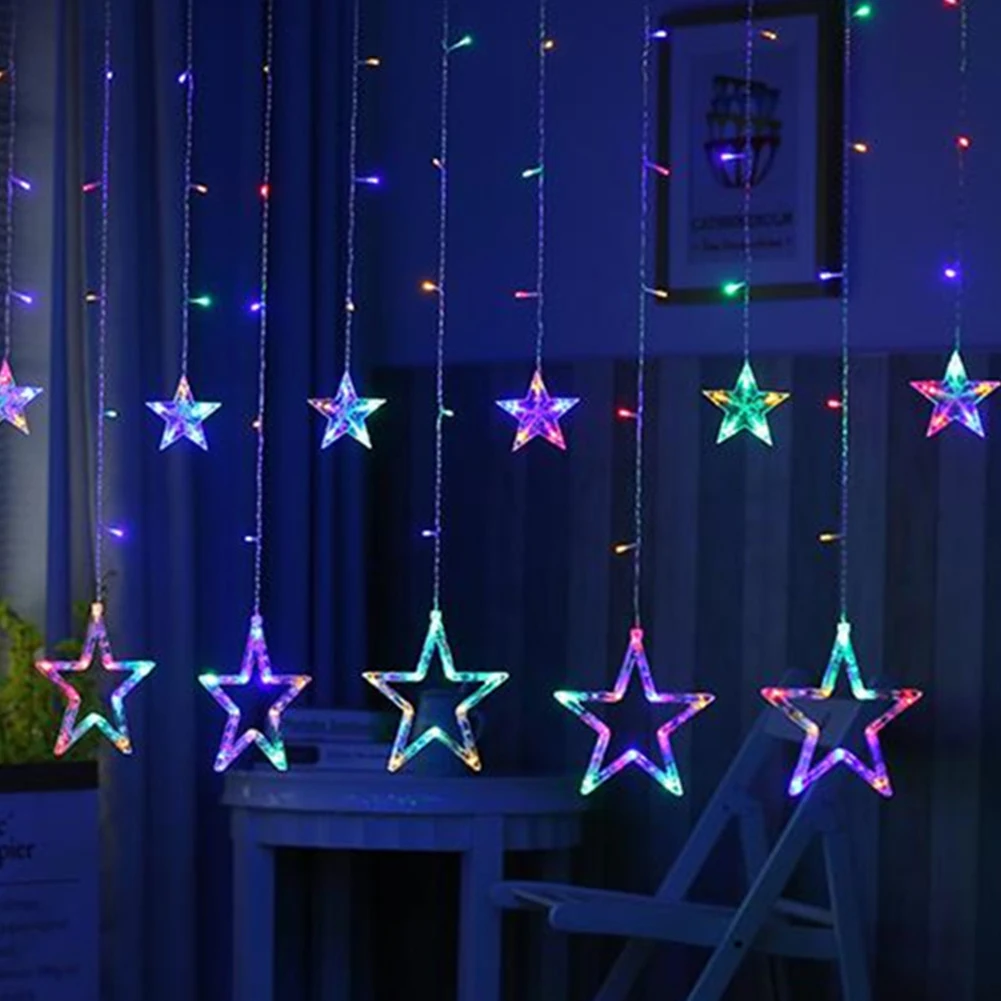 Светодио дный светодиодная Рождественская гирлянда Fairy Light Starlight Украшения световые гирлянды фестивальное освещение подключаемый пульт