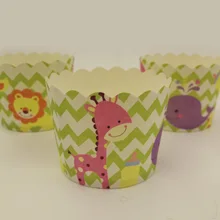Новое поступление 100 шт/партия милые животные маленький олень обезьяна лев мини бумажные формы для выпечки чашки лайнер для маффинов кексов бумажный чехол для торта