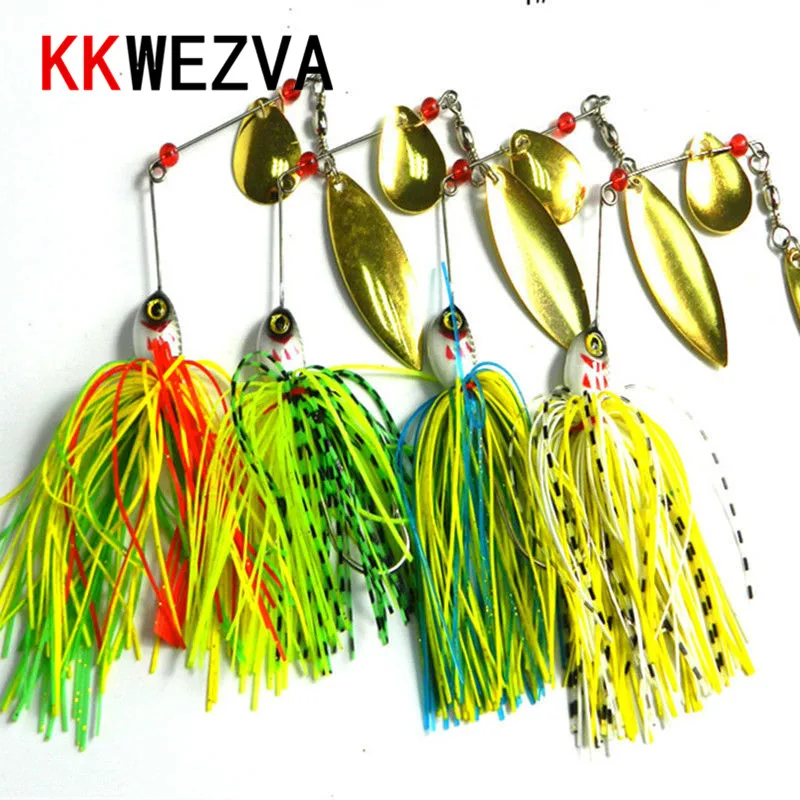 

1pc spinner bait 20.5G metal lure hard fishing lure Spinner Lure Spinnerbait Pike swivel Fish tackle wobbler Submerged Fluff