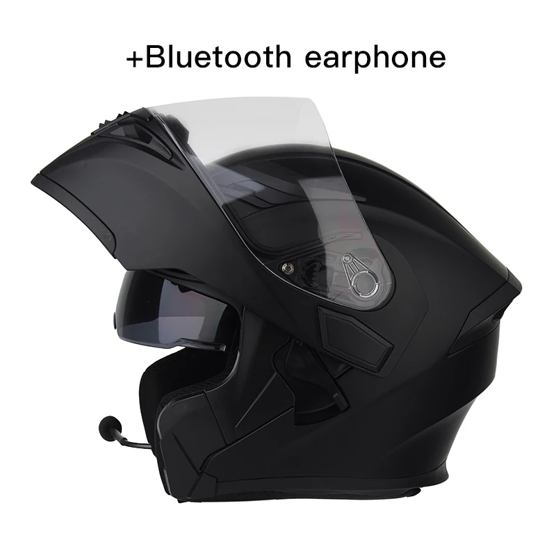 Мото rcycle Шлем Микрофон Bluetooth наушники casco мотошлем Мото шлем хищника pinlock casco para moto de hombre чехол - Цвет: 7