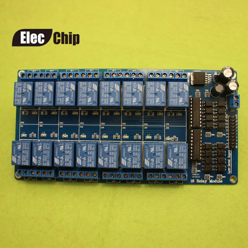 

1pcs 12V 16 Channel Relay Module for arduino ARM PIC AVR DSP Electronic Relay Plate Belt optocoupler isolation