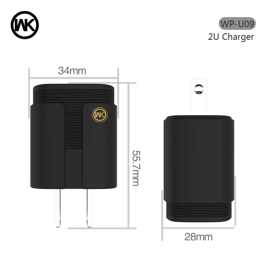 Зарядное устройство USB WK для iPhone X 6 6s 7 8 Plus Samsung S8 S9|Зарядные устройства| |