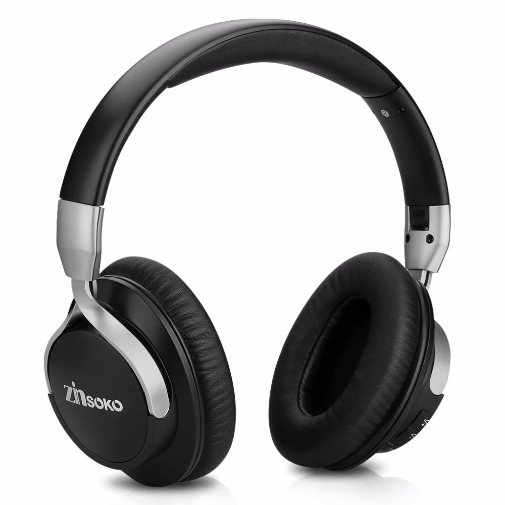 Zinsoko Bluetooth Headphone Noise Cancelling Stereo Bass Sound Over Ear