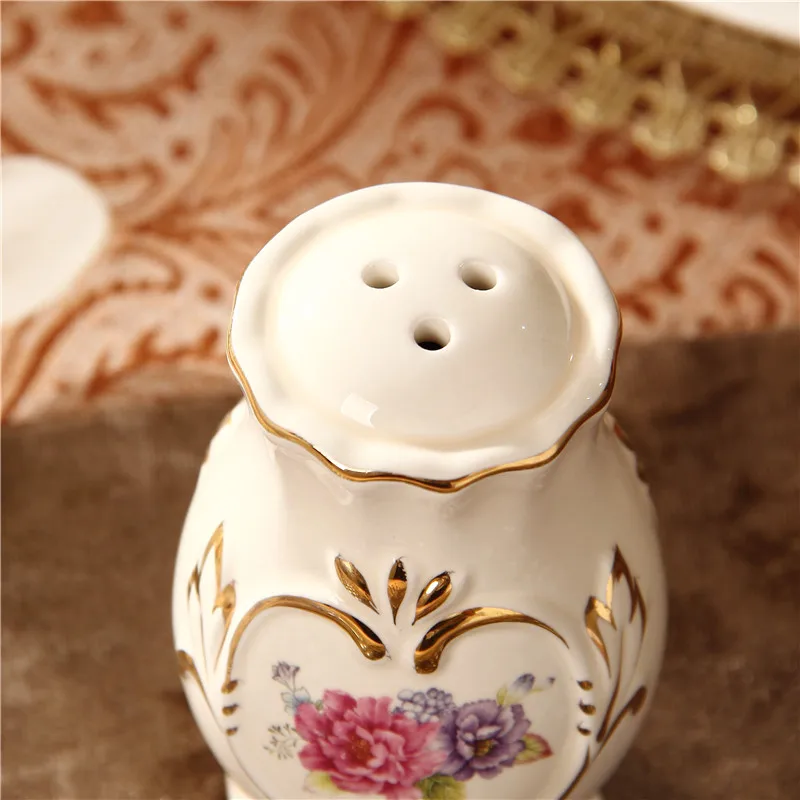 الراقية الأوروبية مسواك مسواك وعاء مربع ديكور للطاولات السيراميك غرفة المعيشة الفاخرة الحديثة الديكور