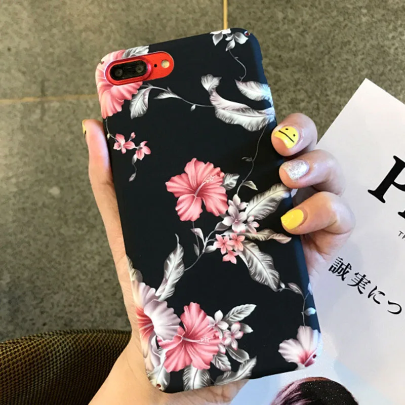 

Beautiful Flower Bloomings Telephone Case for Capinha iPhone X 6 6s 7 8 Plus Cover For coque iPhone6 Phone Case iPhone7 Capa