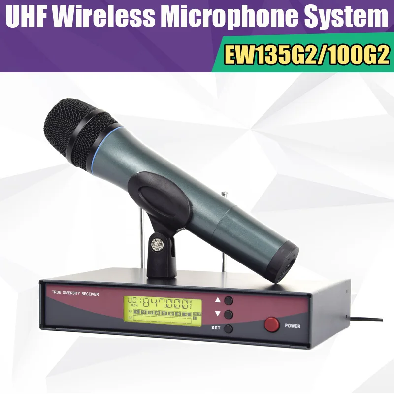 

Free Shipping! EW135G2 Professional UHF Wireless Microphone EW 135G2 Wireless System EW100G2 135 G2 For Vocals Speech Karaoke