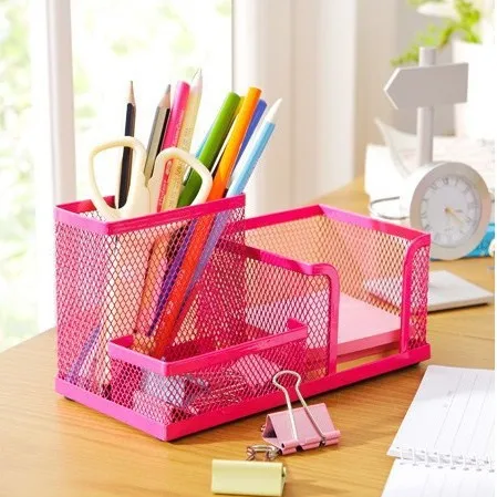 Lindo Metal sostenedor de la pluma multifuncional para escritorio