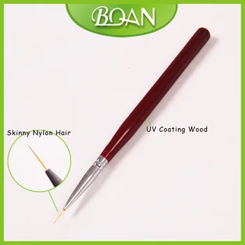 

BQAN Wood Handle Skinny Bristle Salon Using Nail Art Detail Brush Nail Art Brush Liner 15mm