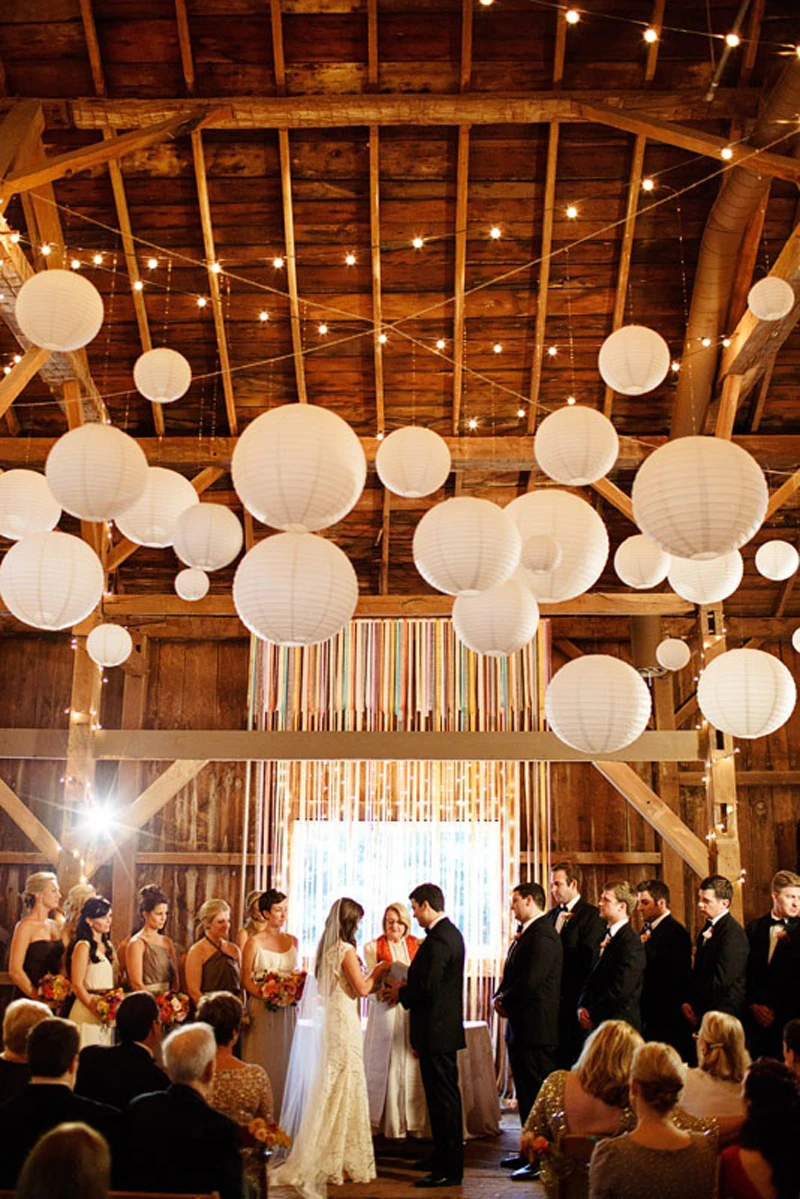 New-5pcs-Lot-8-20cm-Round-Chinese-Lantern-White-Paper-Lanterns-For-Wedding-Party-Decorations