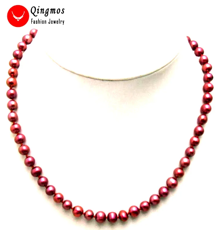 Real Red Pearl Necklace Top Sellers, 52 