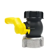 DN50 IBC бочка-контейнер(тонны бочек) шаровой клапан, резервуар для воды, выход грубая нить 75 мм отвертка на входе квадратный тонкий