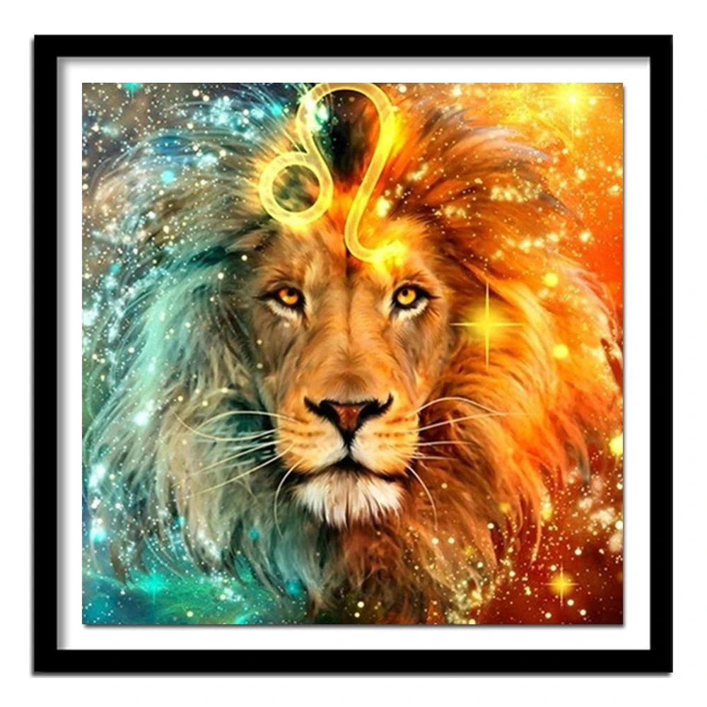 5d DIY Алмазная вышивка Leo Diy картина крестиком из страз Лев алмазное украшение для