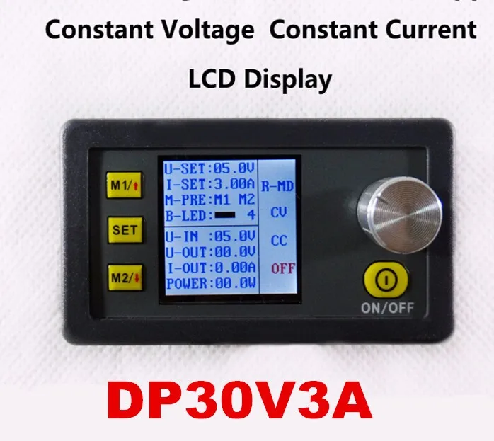 Dp30v3a автомобиля ЖК-дисплей дисплей постоянная Напряжение и ток Шаг вниз программируемый Питание модуля преобразователя вольтметр с