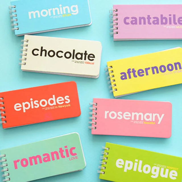 Us 375 6 Di Sconto2 Pzlotto 142651 Cm 80 Lenzuola Di Colore Della Caramella Note Book Lettera Di Colore Solido Inglese Pocket Carry Notebook