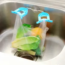Sucker крючок вешалки шкафа хранения складные одноразовые держатель мешка Кухня Организатор