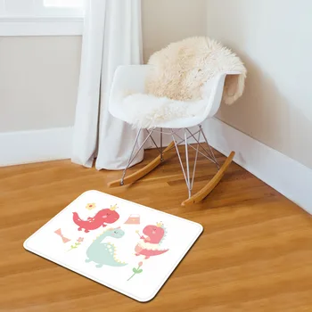 

Square Carpet Cartoon Dinosaur Printed Soft Carpets Anti slip Rugs Computer Chair Mat Floor Mat for Home Kids Room Decor
