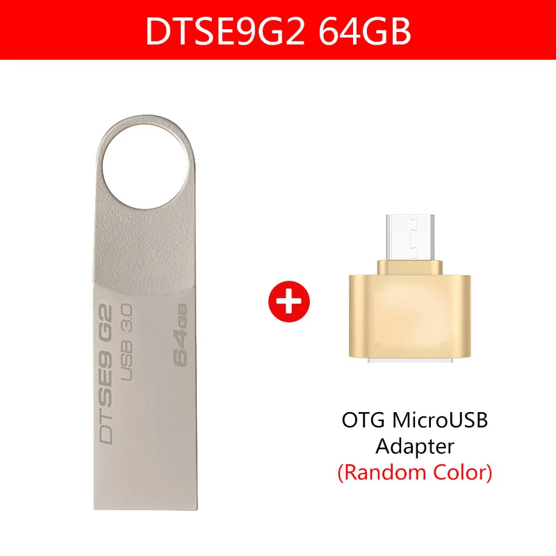 Kingston USB 64 GB DataTraveler флэш накопитель 3 0 флешки U Stick DTSE9G2 флеш металлический память|USB