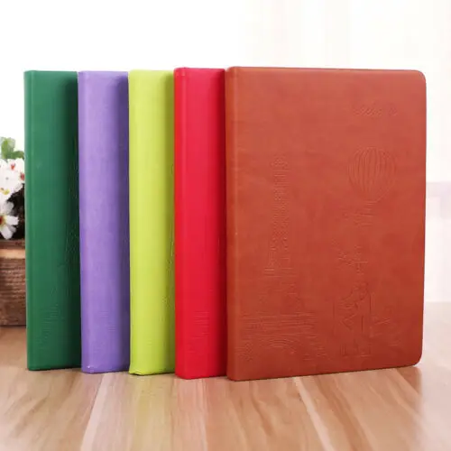

Creative office learning stationery colorful leather embossed notebook notepad