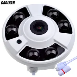 Gadinan 1/3 "OV4689 CCTV 5MP 1,7 мм Fisheye 4MP 25FPS IP Камера открытый Водонепроницаемый IP66 4.0MP (2592*1520) 3MP (2048*1536) Панорамный