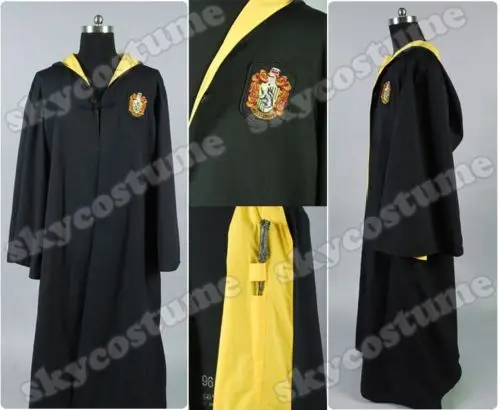 Мужской и Женский костюм для косплея школьная форма Hufflepuff на подкладке
