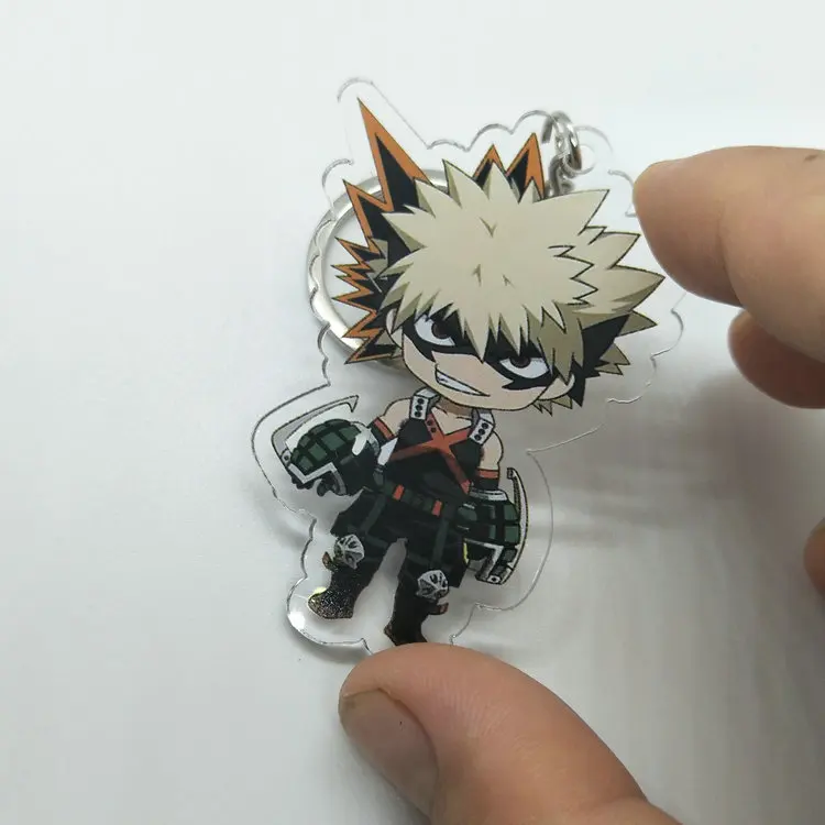 Аниме My Hero Academy брелок Midoriya izku Bakugou Katsuki Todoroki Shoto Милый Забавный мультяшный акриловый брелок Подвеска ювелирные изделия