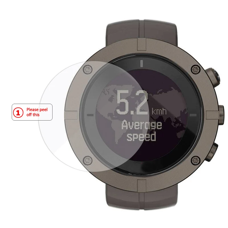 

Screen Protector Tempered Glass For SUUNTO watch core spartan ambit TRAVERSE Alpha fitness Peak Flat Glass Screen Protector