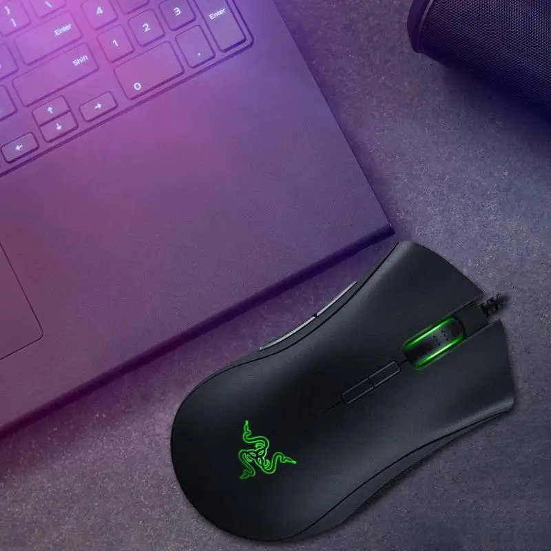 Razer DEATHADDER ELITE mouse s USB Проводная эргономичная игровая мышь с подсветкой 16000 dpi программируемая оптическая мышь для макросъемки