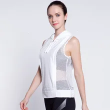 Fitness Sweater Women Trainning Sleeveless Sport Yoga Workout Hoodie Clothes Hollow Running Shirt Mesh Exercise Jacket Tracksuit
